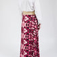 Wild Dog Wrap Skirt in Metallic Pink