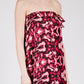 Wild Dog Wrap Skirt in Metallic Pink