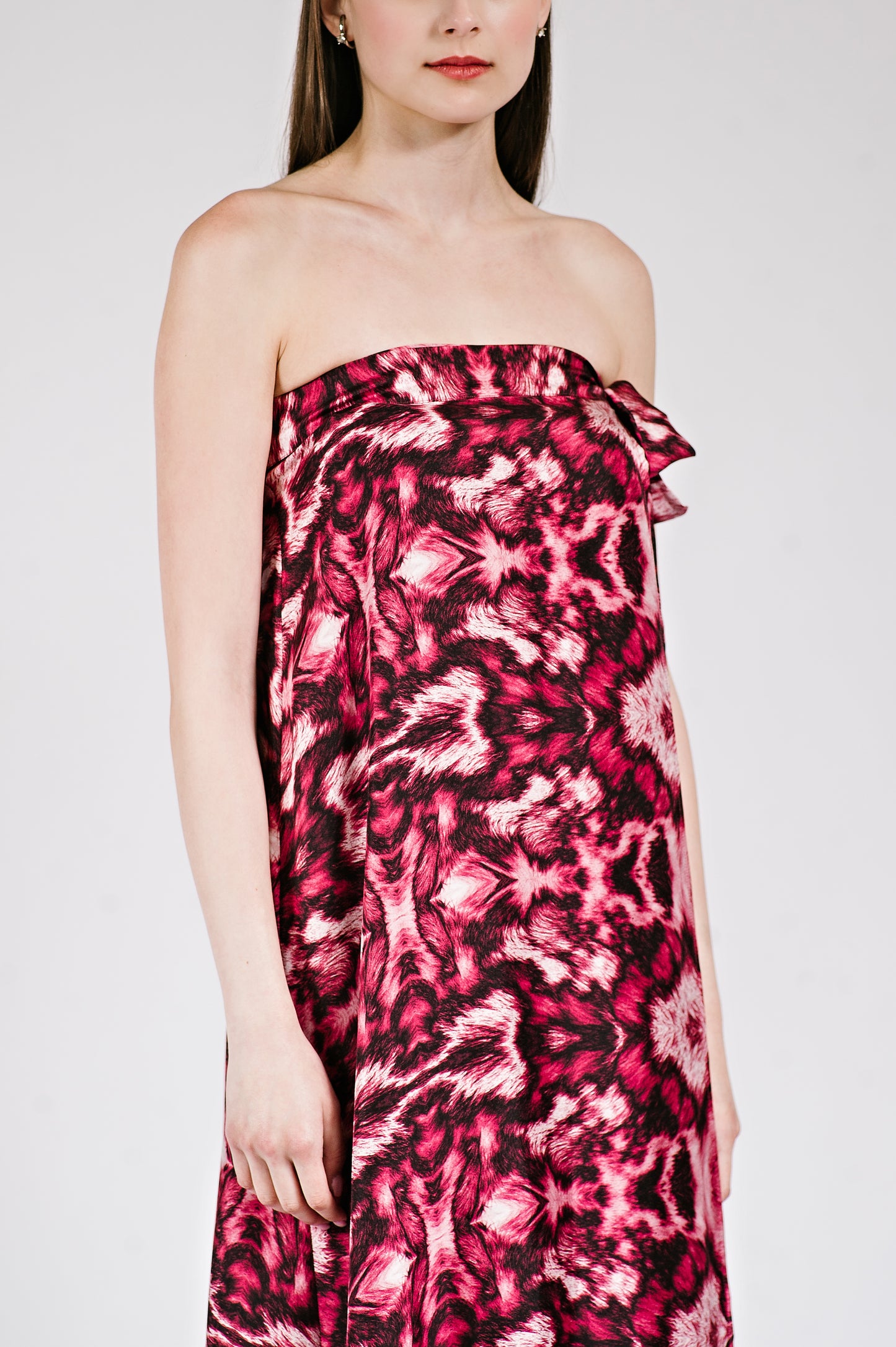 Wild Dog Wrap Skirt in Metallic Pink