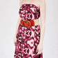 Wild Dog Wrap Skirt in Metallic Pink