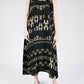 Golden Lions Wrap Skirt in Black