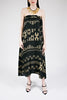 Golden Lions Wrap Skirt in Black