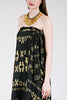 Golden Lions Wrap Skirt in Black