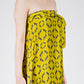 Leopard Stroll Wrap Skirt in Chartreuse