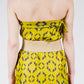 Leopard Stroll Wrap Skirt in Chartreuse