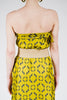 Leopard Stroll Wrap Skirt in Chartreuse