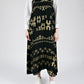 Golden Lions Wrap Skirt in Black