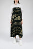 Golden Lions Wrap Skirt in Black