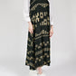 Golden Lions Wrap Skirt in Black