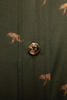 Gold Leopard Stroll Button-Down Blouse in Camo Green